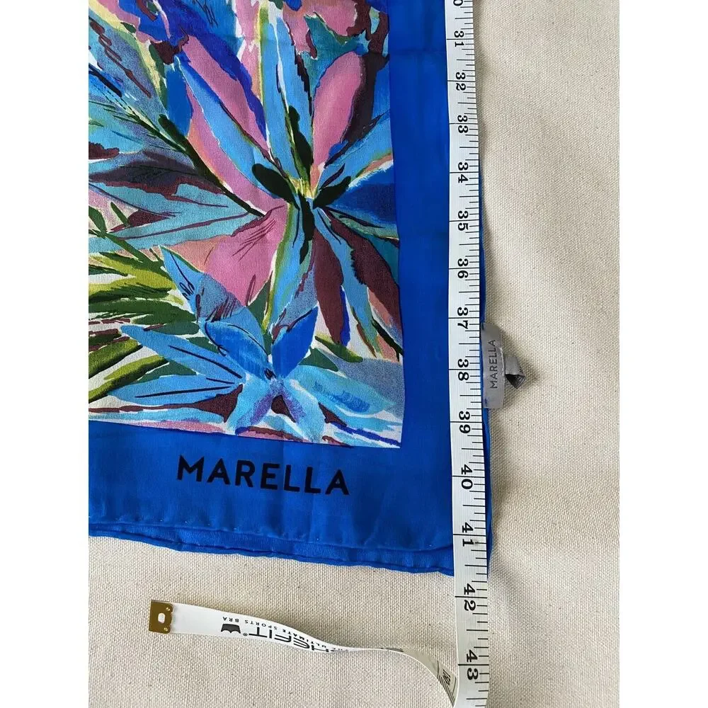 MARELLA made in ITALI Silk Scarf MARELLA Luxury women's clothing brand 42x42”